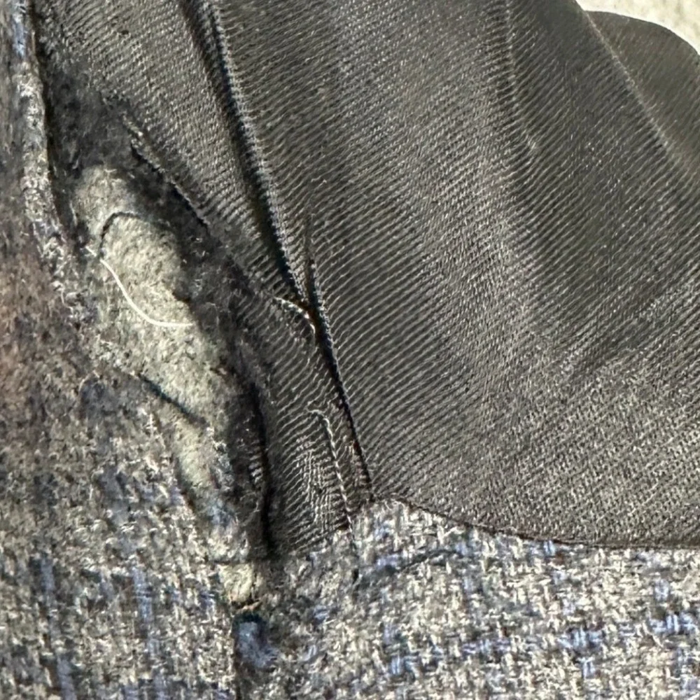 Joseph Lyman Blazer Mens 42L Blue Grey Check Sport Coat 100% Cashmere Formal